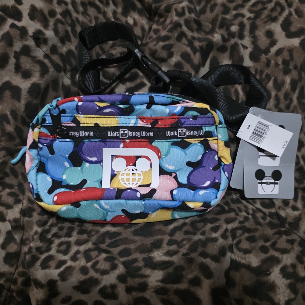 Disney Multicolor Mickey Balloon Waist Bag